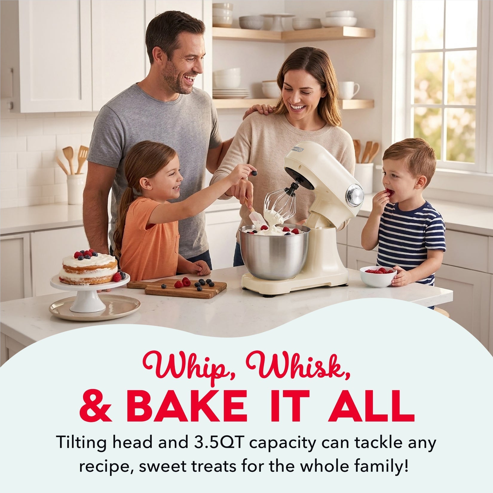 3.5 Qt Tilt Head Stand Mixer