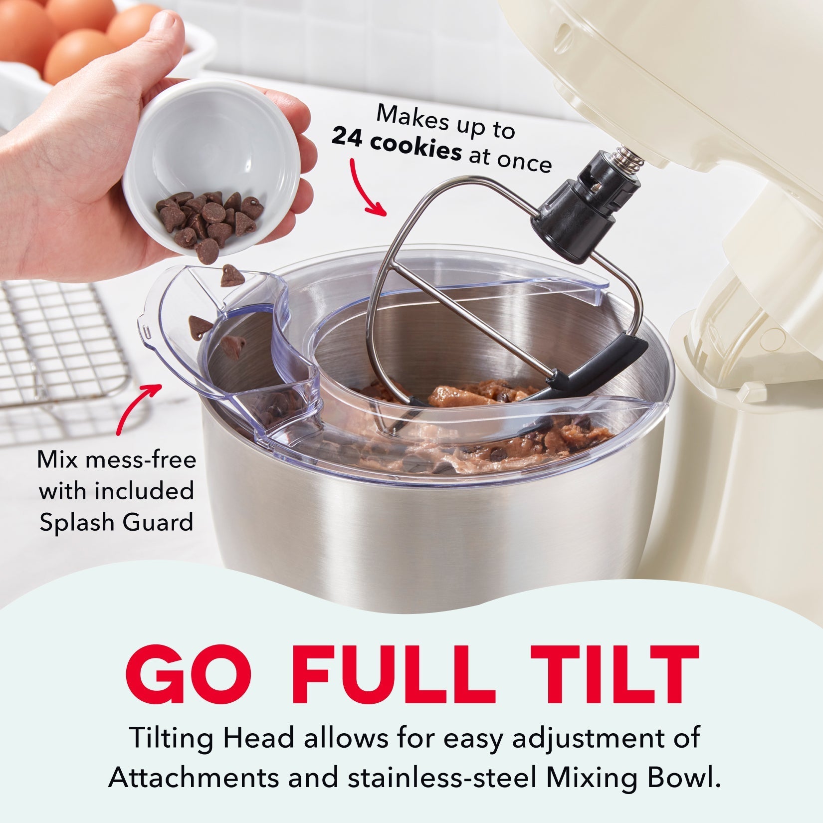 3.5 Qt Tilt Head Stand Mixer