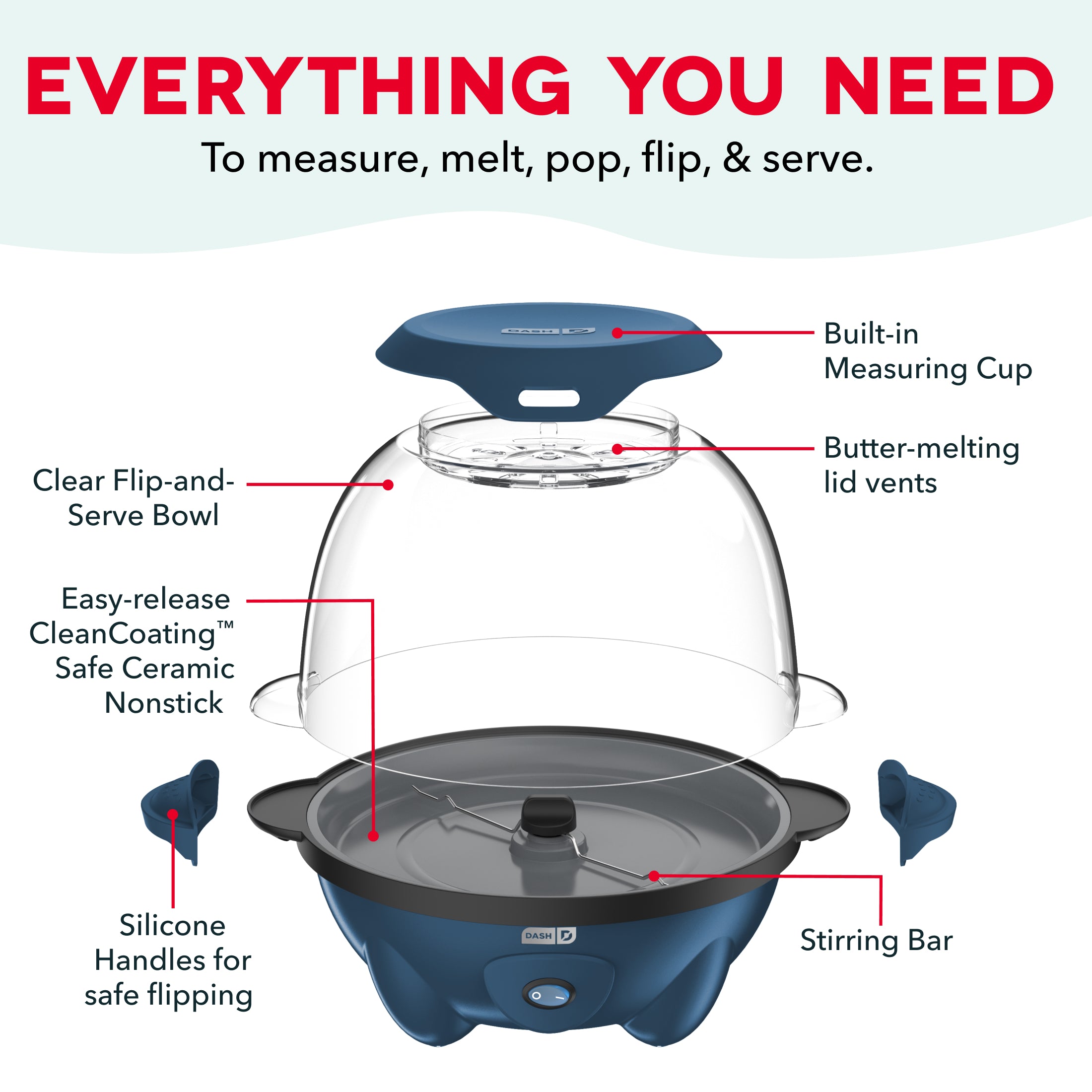 5QT SmartStore® Stirring Popcorn Maker