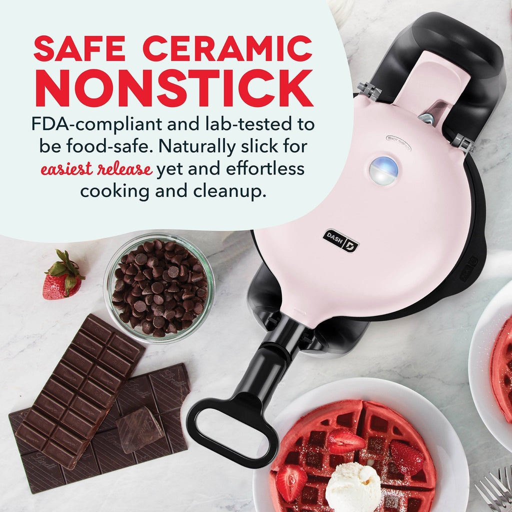 Ceramic Nonstick Flip Belgian Waffle Maker