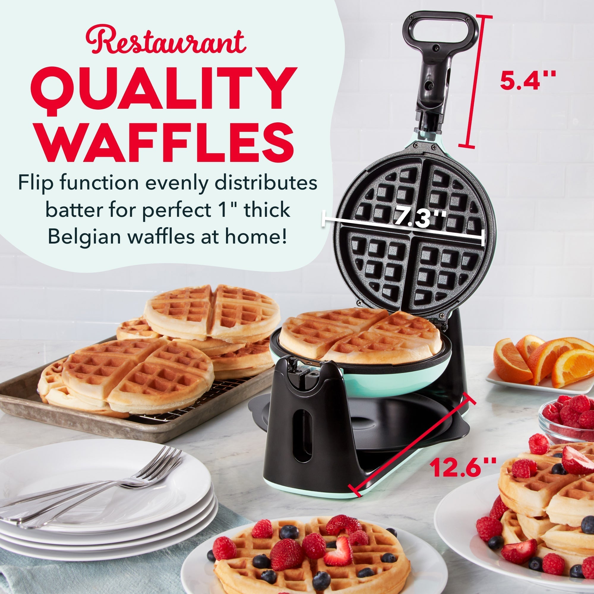 Flip Belgian Waffle Maker