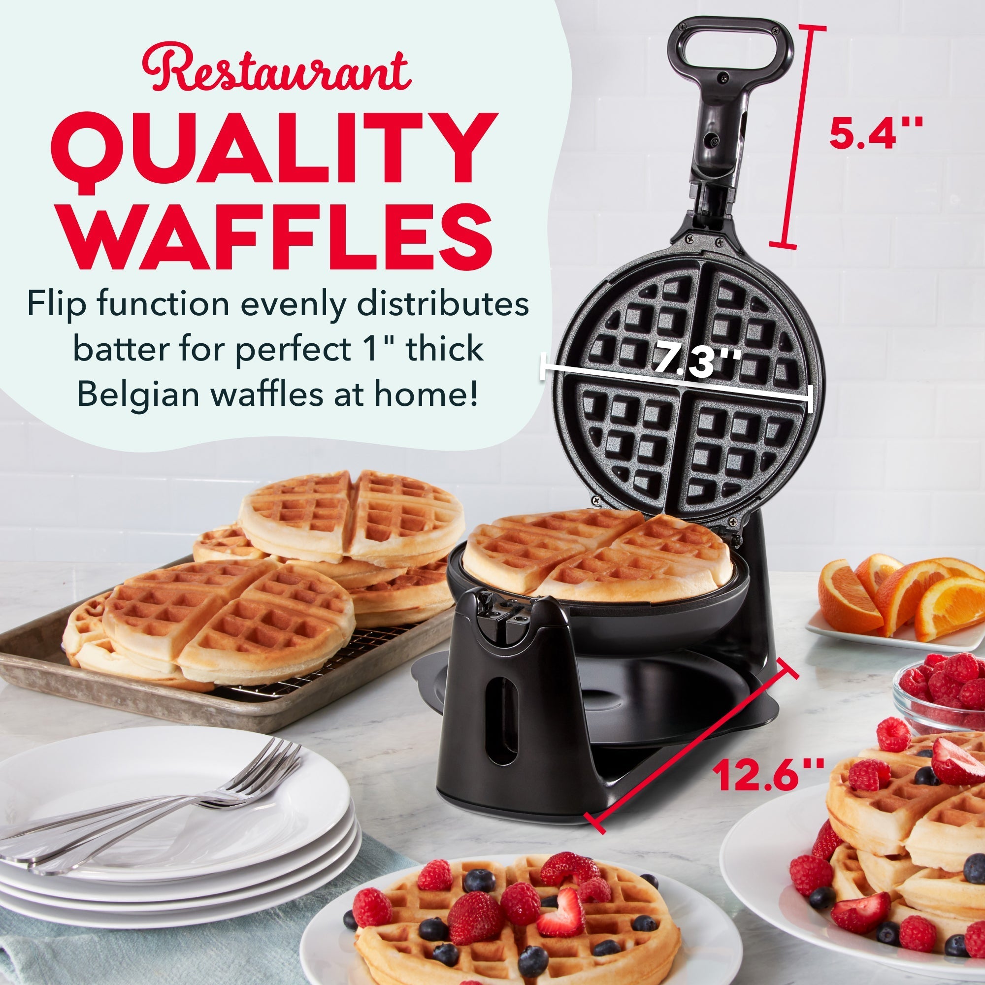 Flip Belgian Waffle Maker