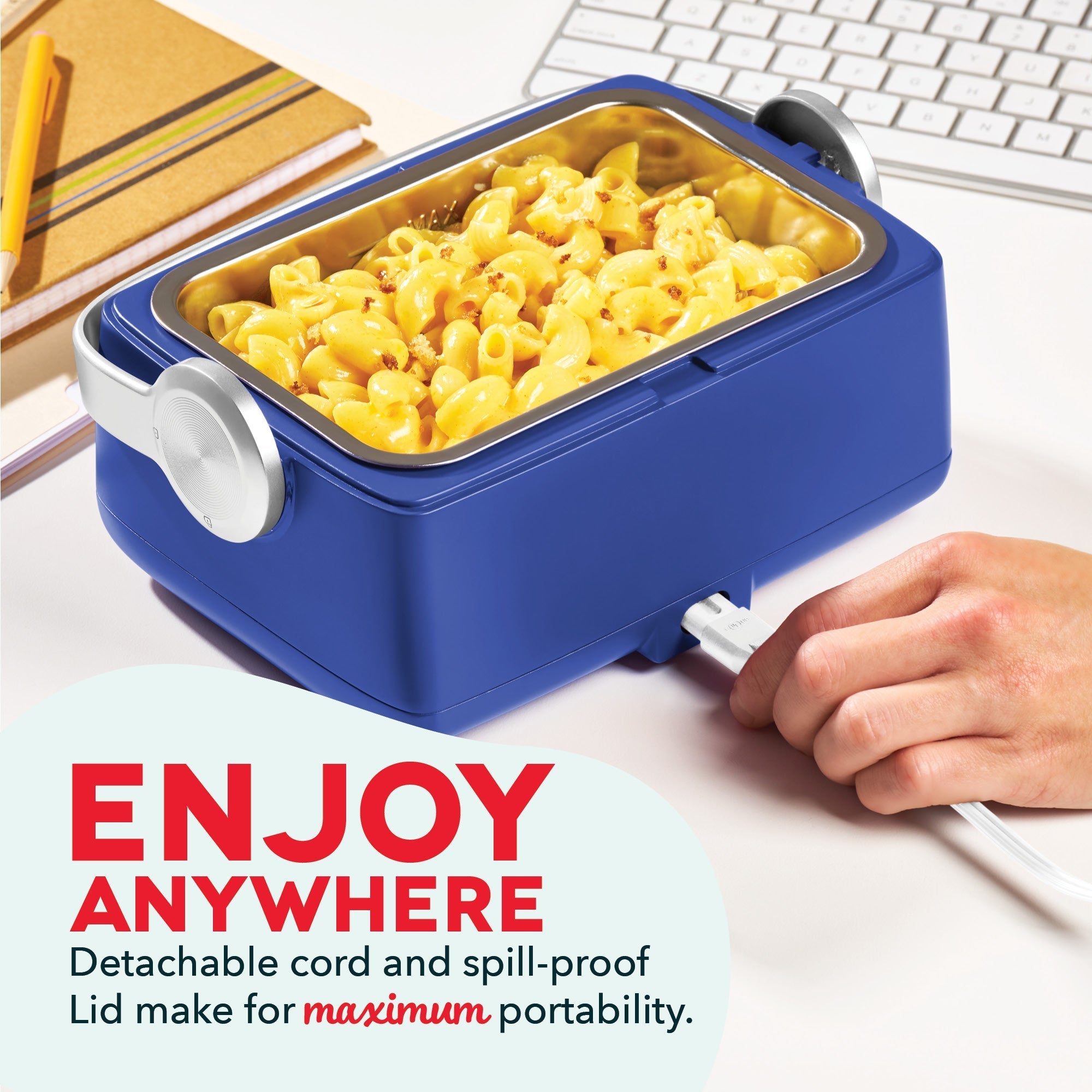 Hot2Go™ Electric Lunchbox (30 Ounce + Utensils)