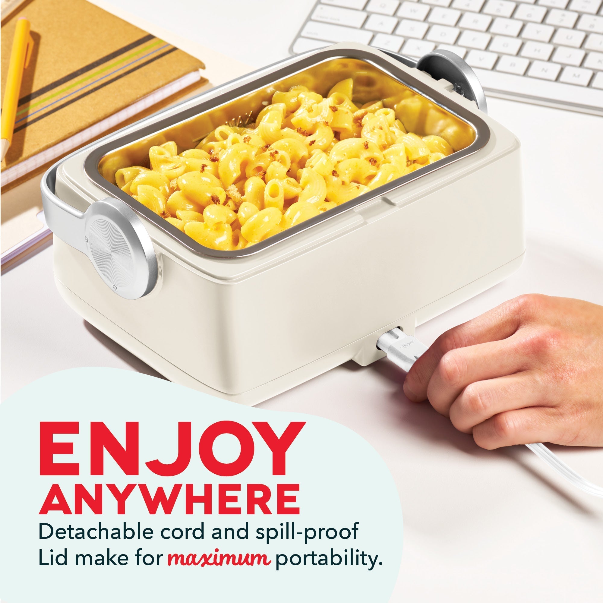 Hot2Go™ Electric Lunchbox (30 Ounce + Utensils)
