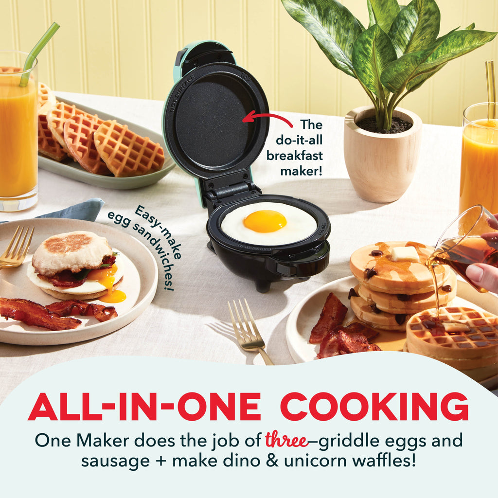 MultiMaker® Mini System with Removable Plates: Waffle & Griddle