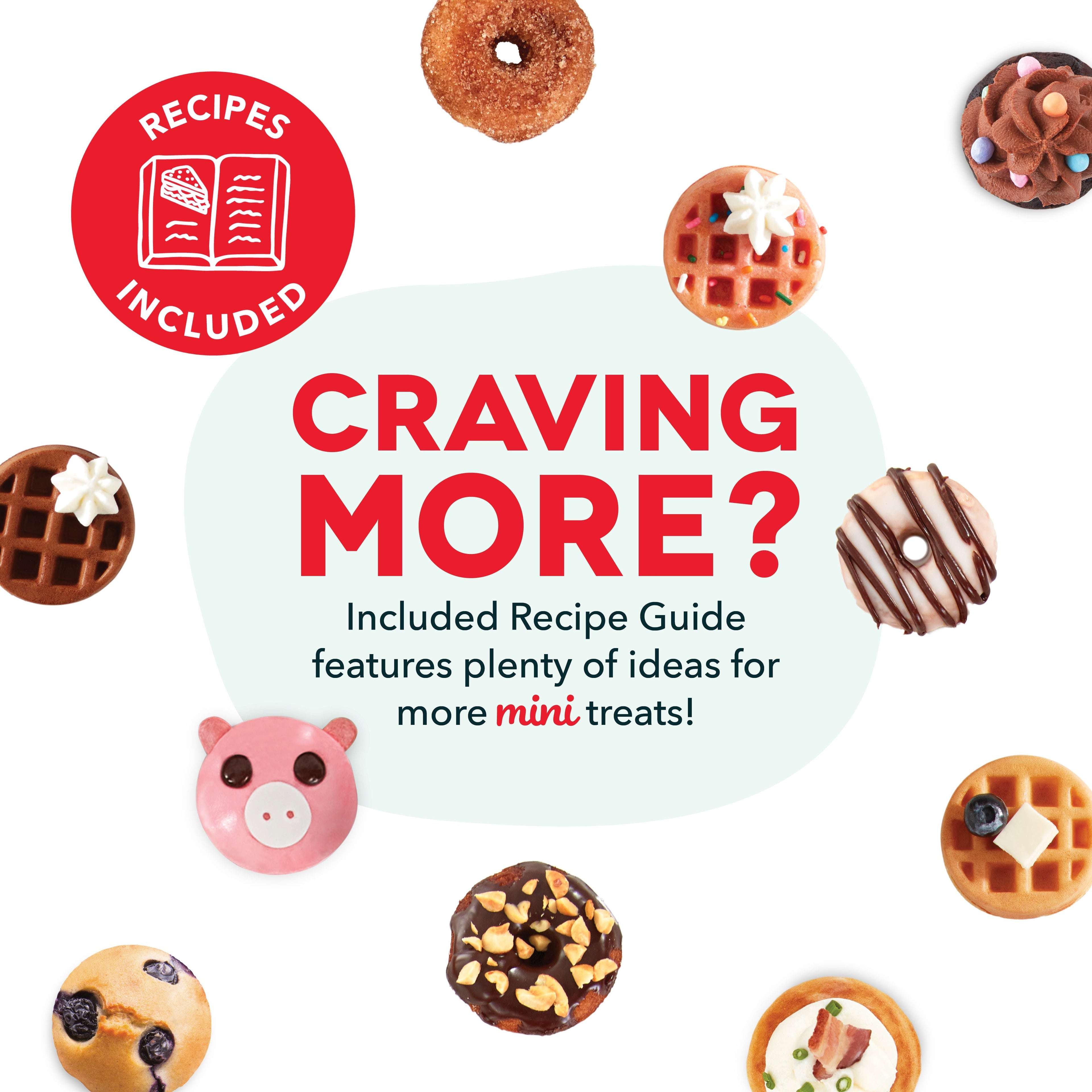 MultiMaker® Treat Maker System: Waffle Bite, Mini Donut, Mini Cupcake